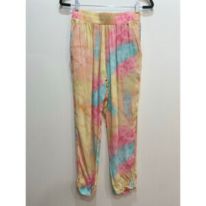 Beach Riot M Tie-Dye Joggers Pink Yellow Blue Colorful Pull Sheer Festival
